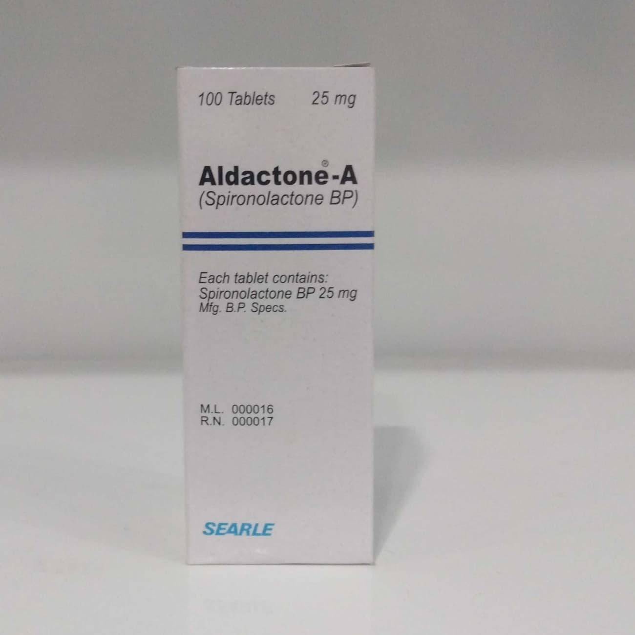 Aldactone - A , 25 mg , 100 Tablets