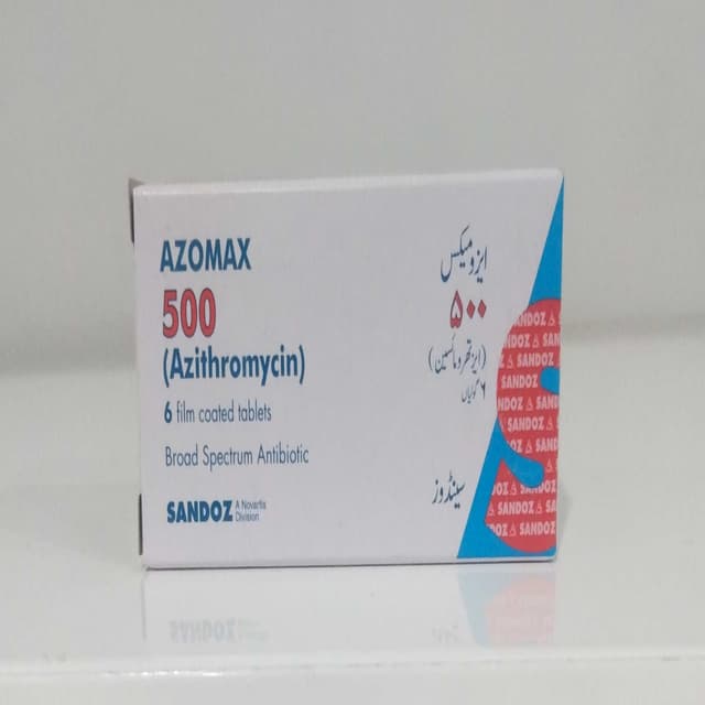Azomax , 500 mg , 6 film Coated Tablets